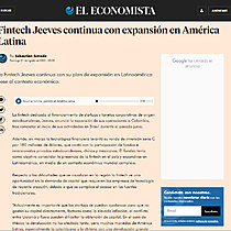 Fintech Jeeves continua con expansin en Amrica Latina